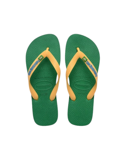 Havaianas Brasil Logo Green yesllow 64022000 GREEN YELLOW HAVAIANAS 