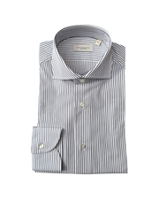 Camicia classica Uomo righe bianco blu
