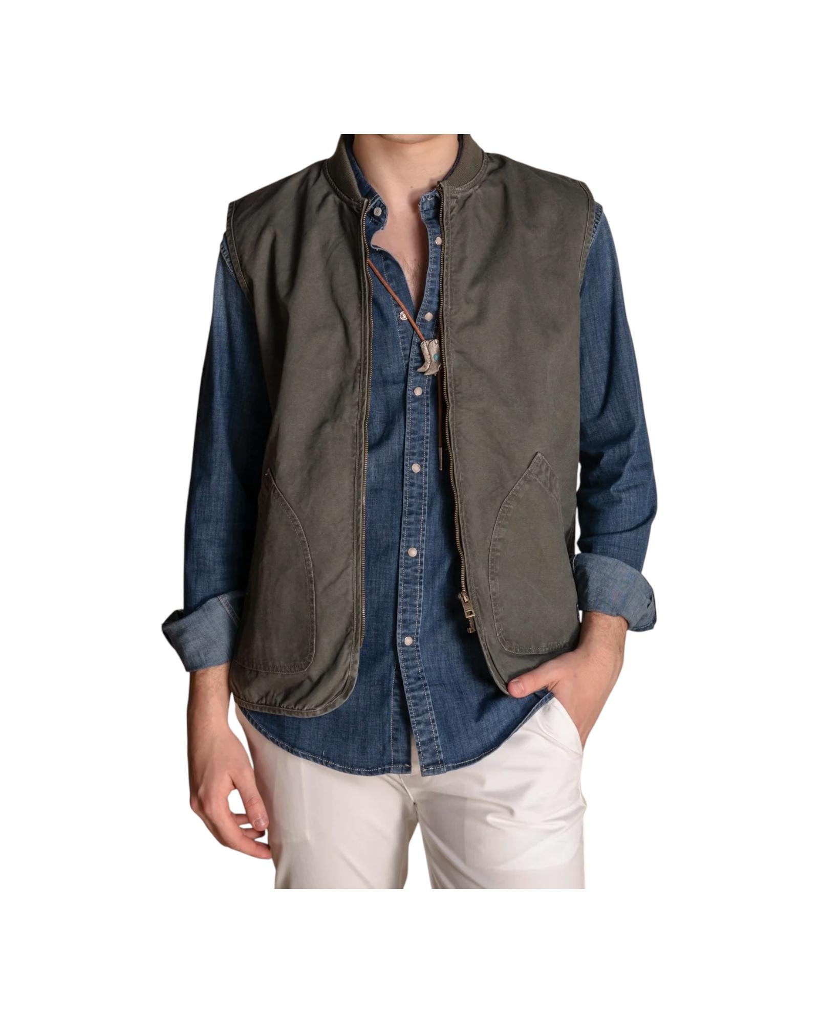 Gilet Terry military green TERRY CRDC03 IMPURE 