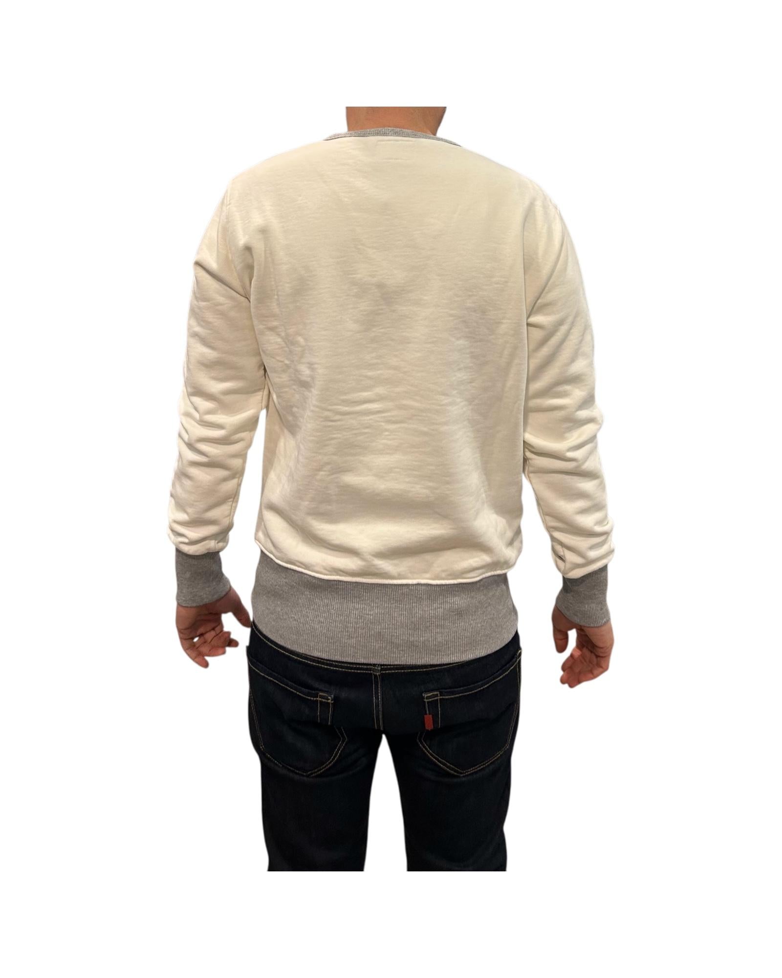 Felpa girocollo Bianco FELPA GIROCOLLO BIANCO UNIT MADE