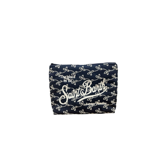 Pochette Aline Sangallo Mini flowers Blu ALI0045 00560L MC2 SAINT BARTH 