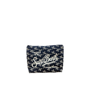 Pochette Aline Sangallo Mini flowers Blu