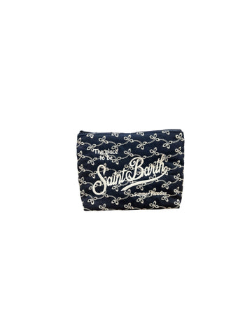 Pochette Aline Sangallo Mini flowers Blu ALI0045 00560L MC2 SAINT BARTH 