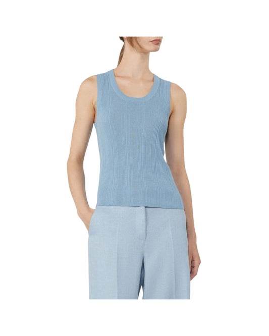 Maglia smanicata in filato di viscosa Carta da zucchero COSE 005 MAX MARA WEEKEND 