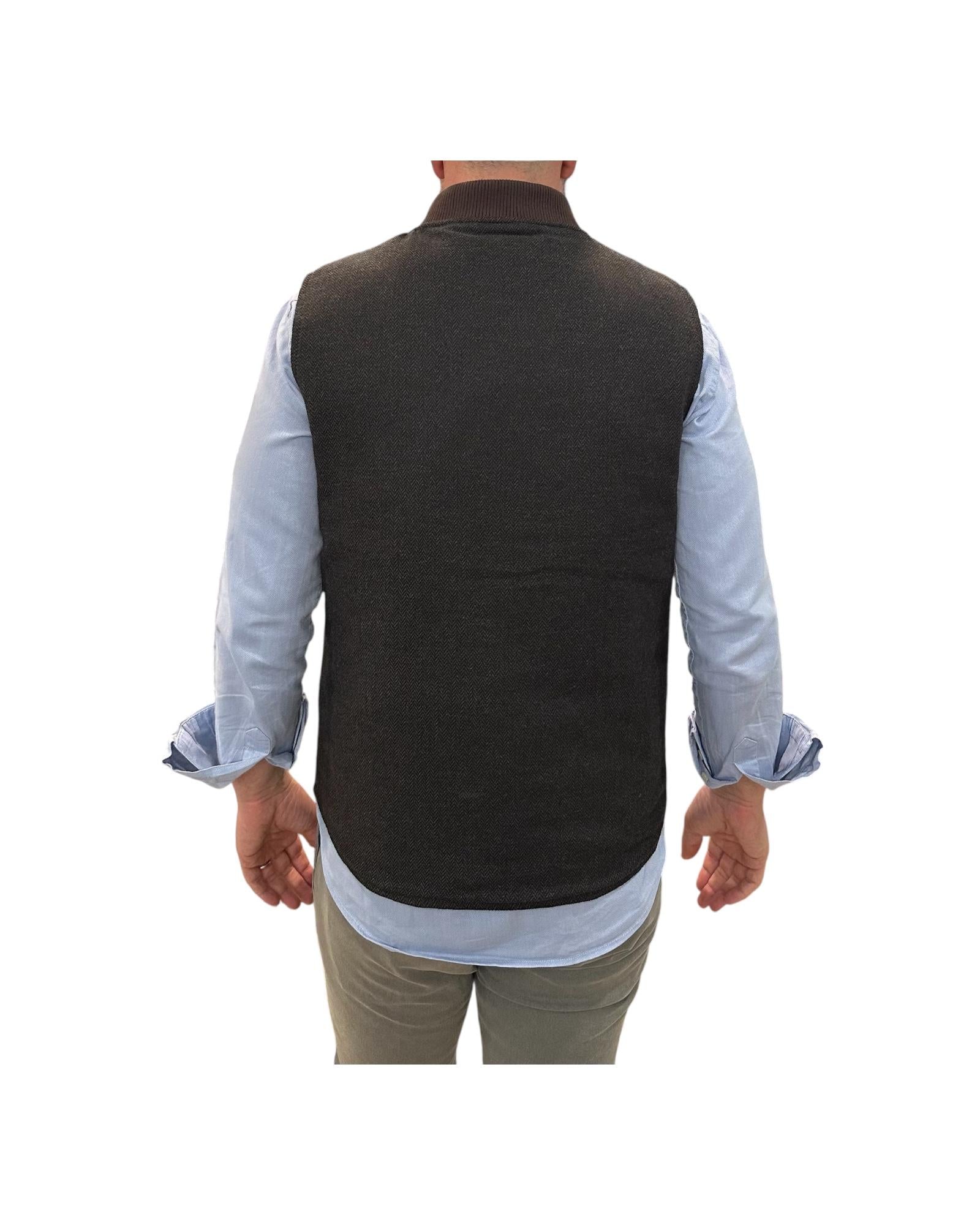 Gilet reversibile Brown W5029 BROWN BL'KER 