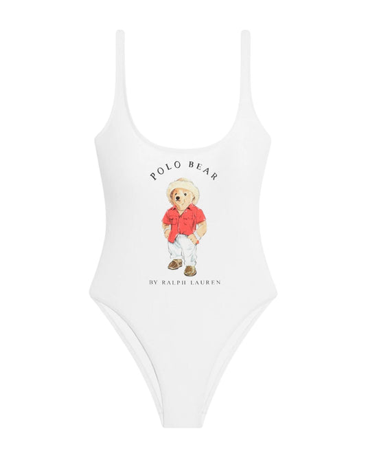 Costume intero Bear white 21598410 WHITE RALPH LAUREN 
