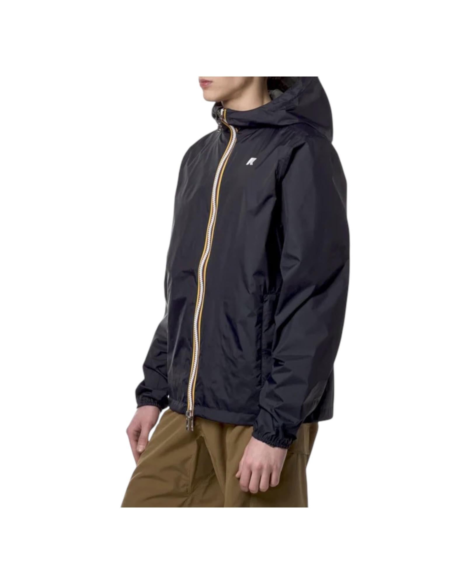Giacca corta Jake reversibile blue depth beige. K2124EW B1A K-way 