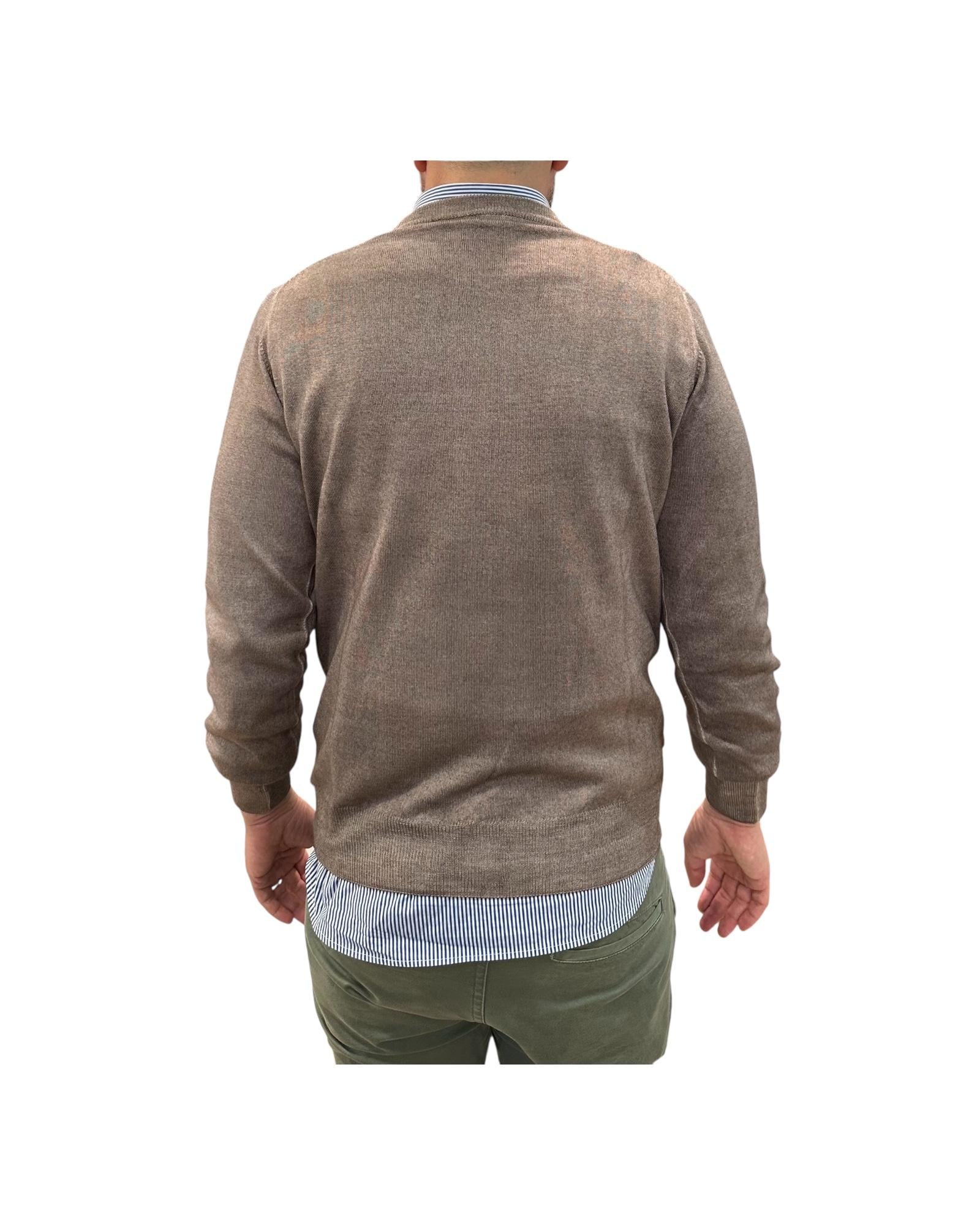Maglia girocollo tinta in capo Castoro 12200F 229 RETOIS