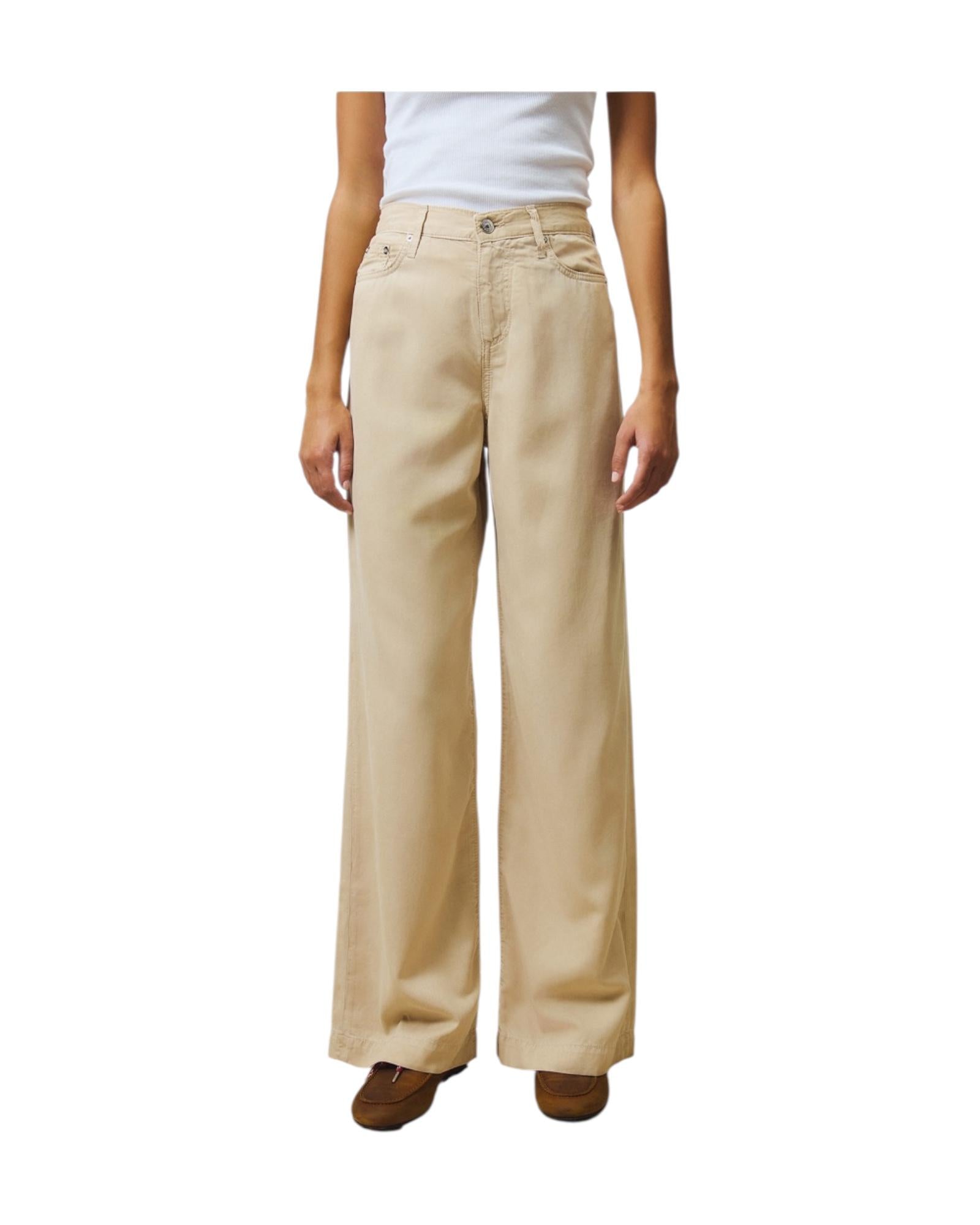 Pantalone Marta in tencel Dyed cloud RND091CR560569 C0288 ROY ROGER'S