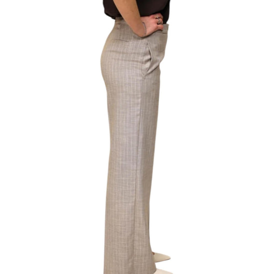 Pantalone Palazzo Gessato TAB0227 BEIGE VICOLO 