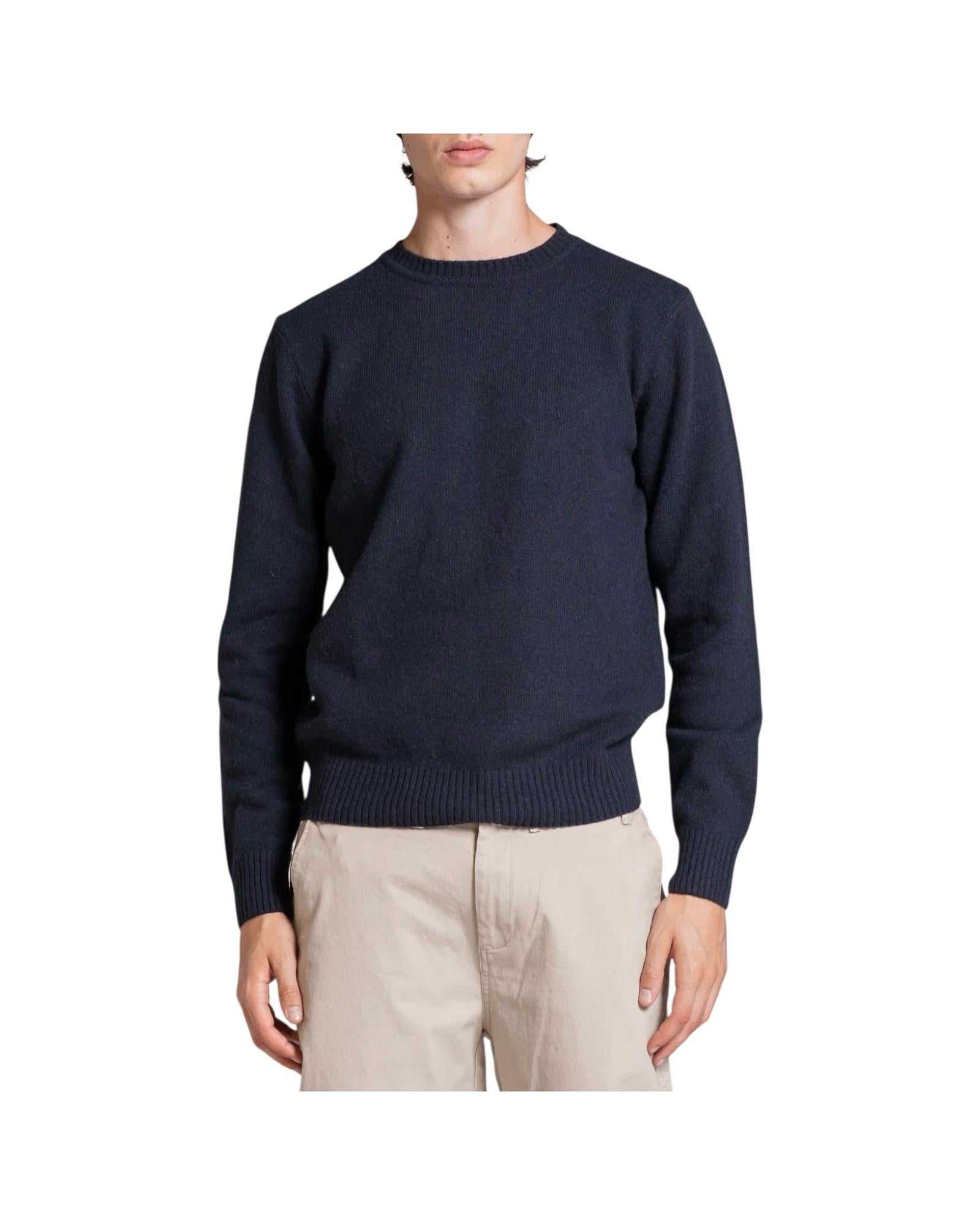 Maglione in lana Navy CHARLIE WN8C01 IMPURE 