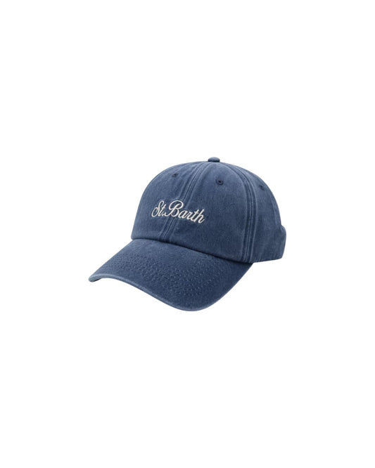 Cappellino Davis con ricamo Saint Barth Blu DAS0004 02963L MC2 SAINT BARTH 