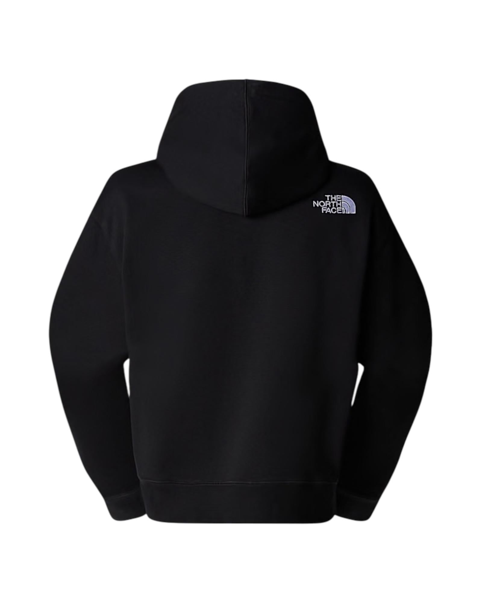 Felpa con cappuccio corta in vita Essential Black NF0A89EX BLACK THE NORTH FACE 