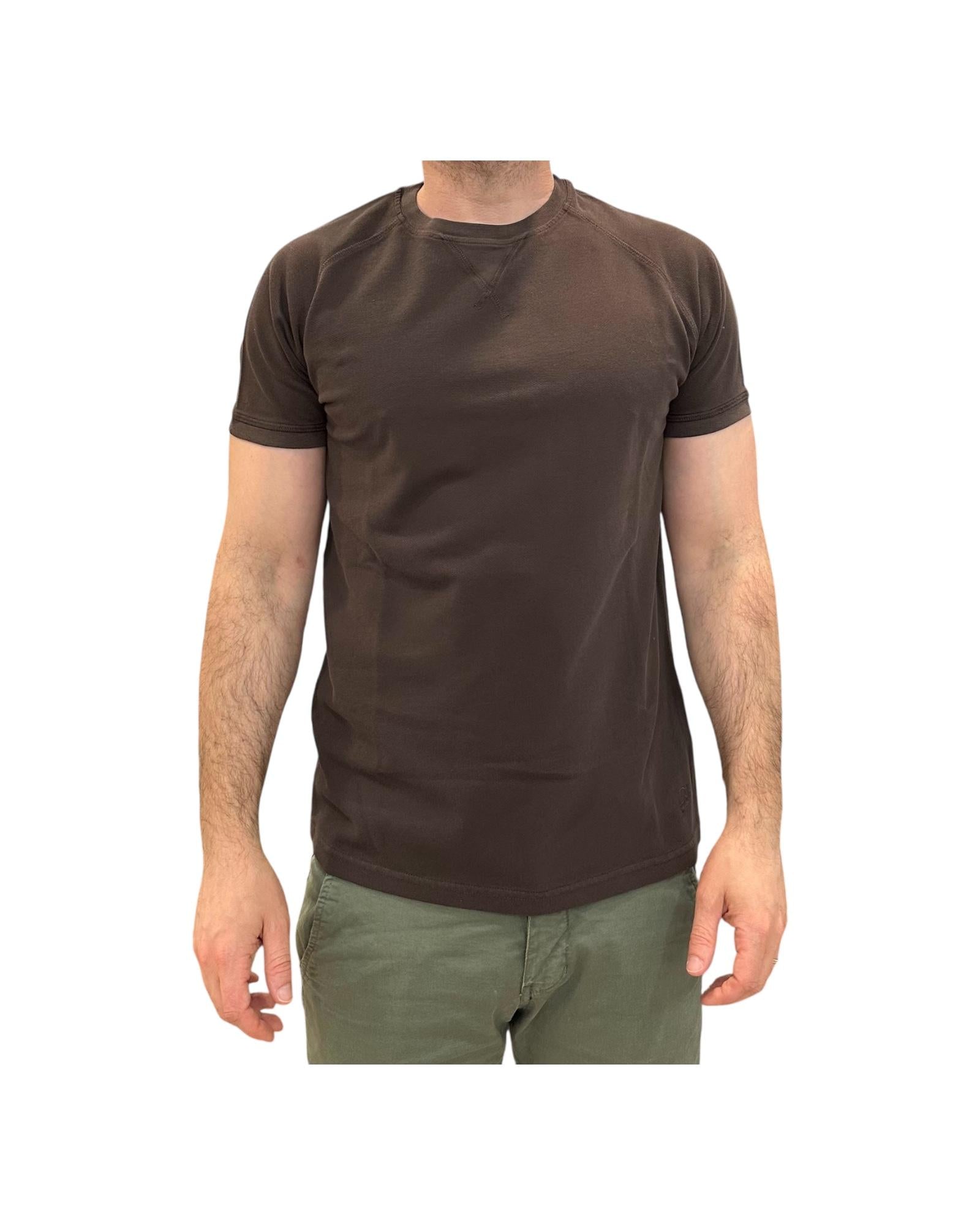 T-shirt Uomo Salem Raglan Piquet, brown. 1006 03 DARK BROWN BL'KER