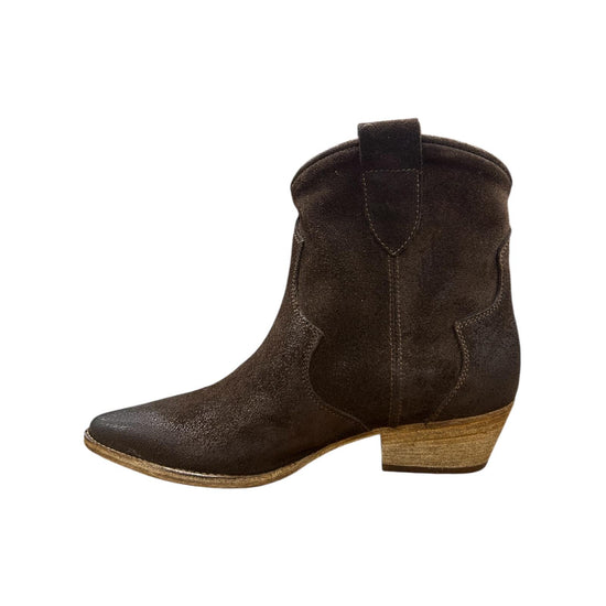 Stivaletto Texano in camoscio Testa di moro 6510 TESTA DI MORO NICHE 