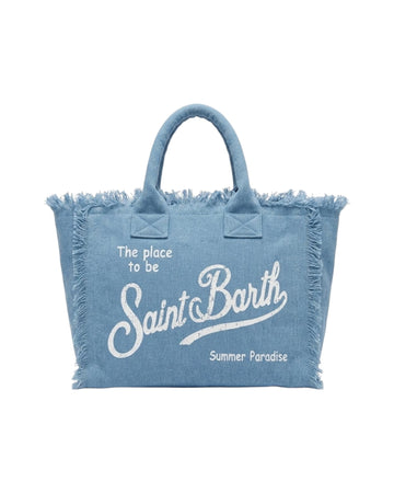 Borsa Vanity in lino Denim VANI022 00262L MC2 SAINT BARTH 