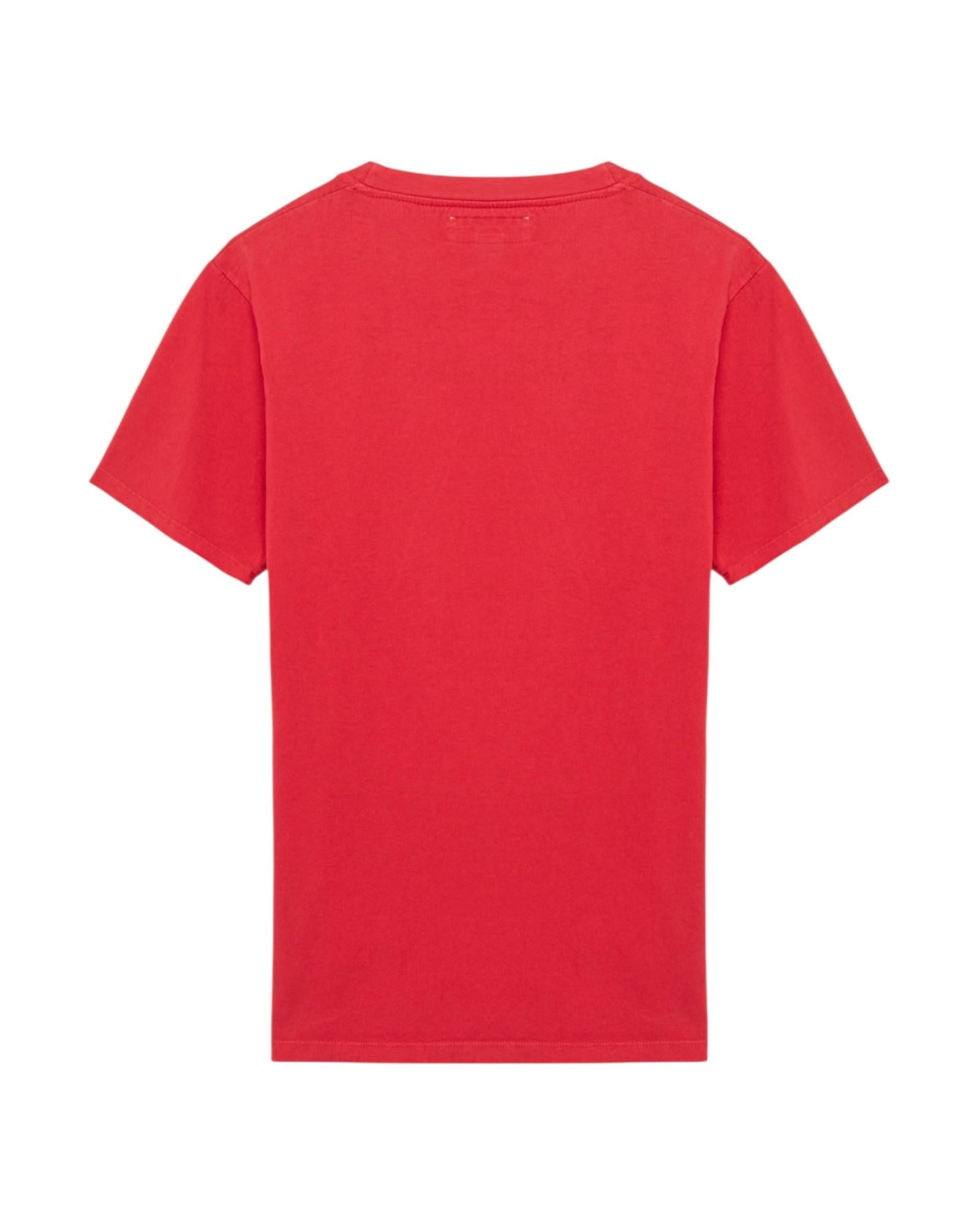 T-shirt pockett in jersey di cotone, coral. RRU90048CA160111 C0077 ROY ROGER'S 