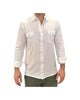 Camicia uomo Western El Paso Fiammata, white.