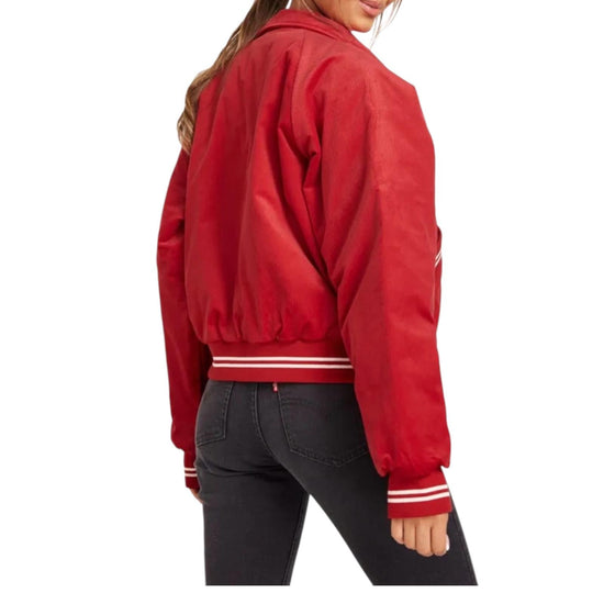 Bomber in velluto a coste Rosso W4R5VCXWO FORMULA RED WRANGLER 