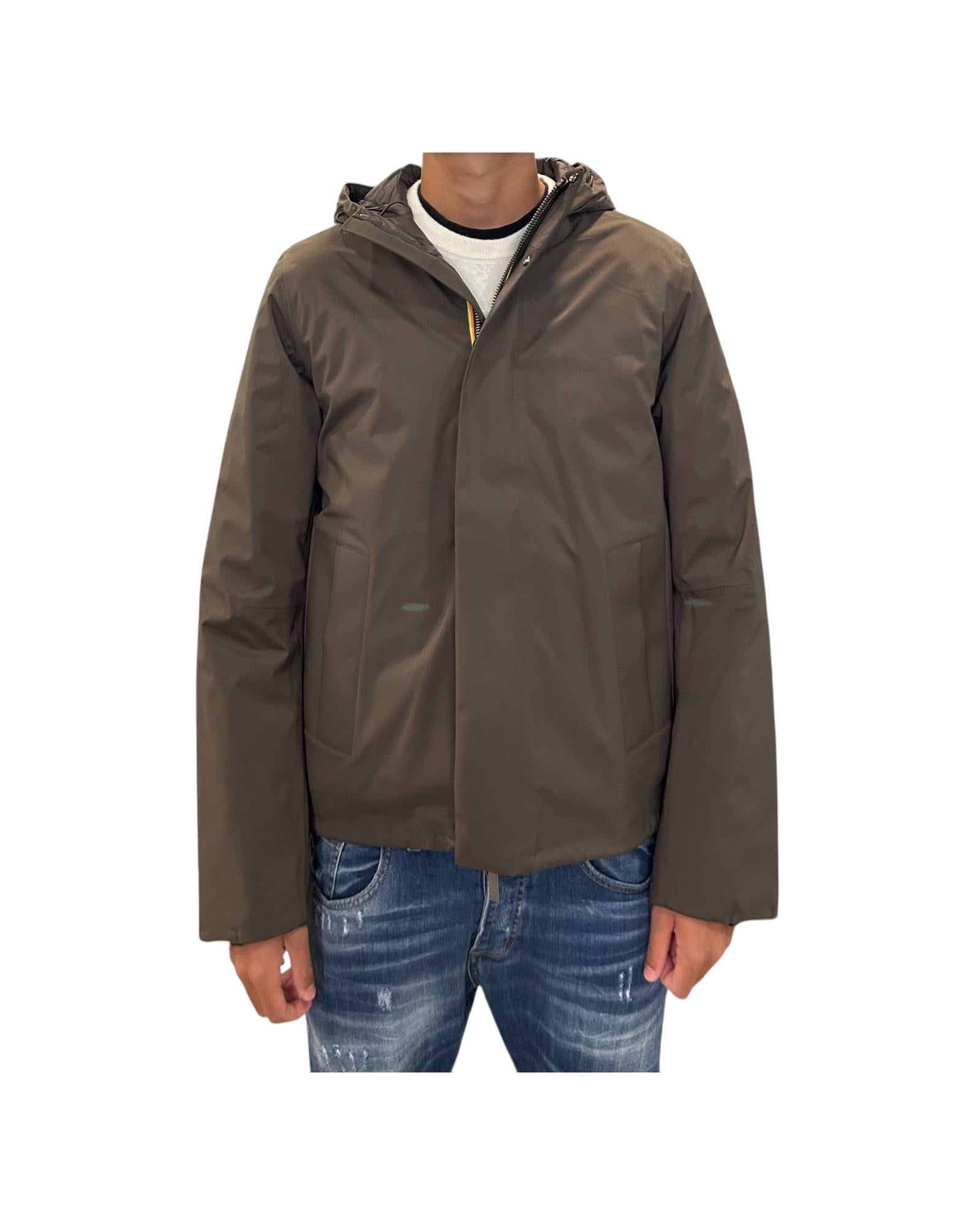 Giubbotto Jacken Bonded Padded Black olive combo K7132BW B38 K-way 