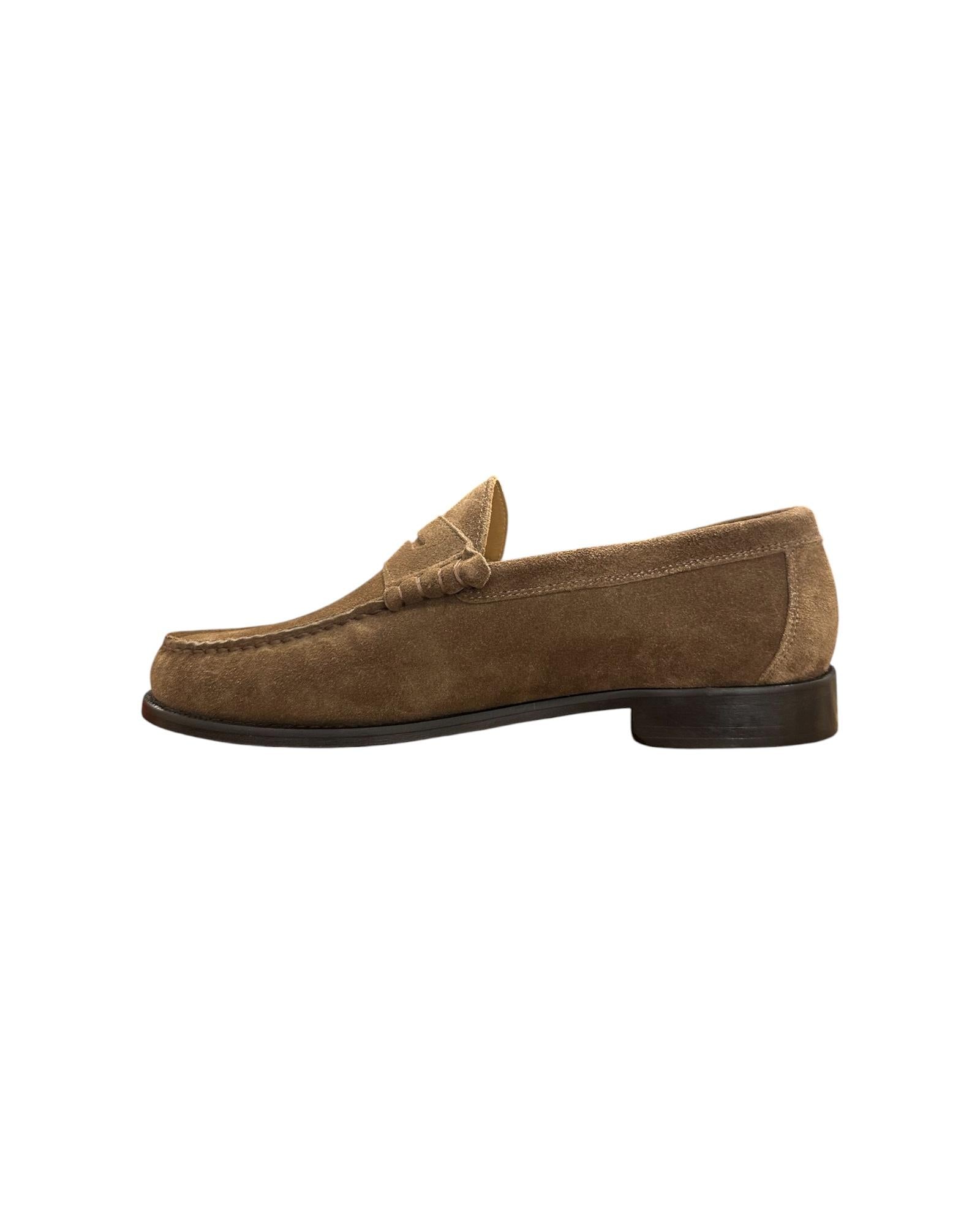 Mocassino in pelle scamosciata Tabacco SBG1015 TABACCO KEBO 