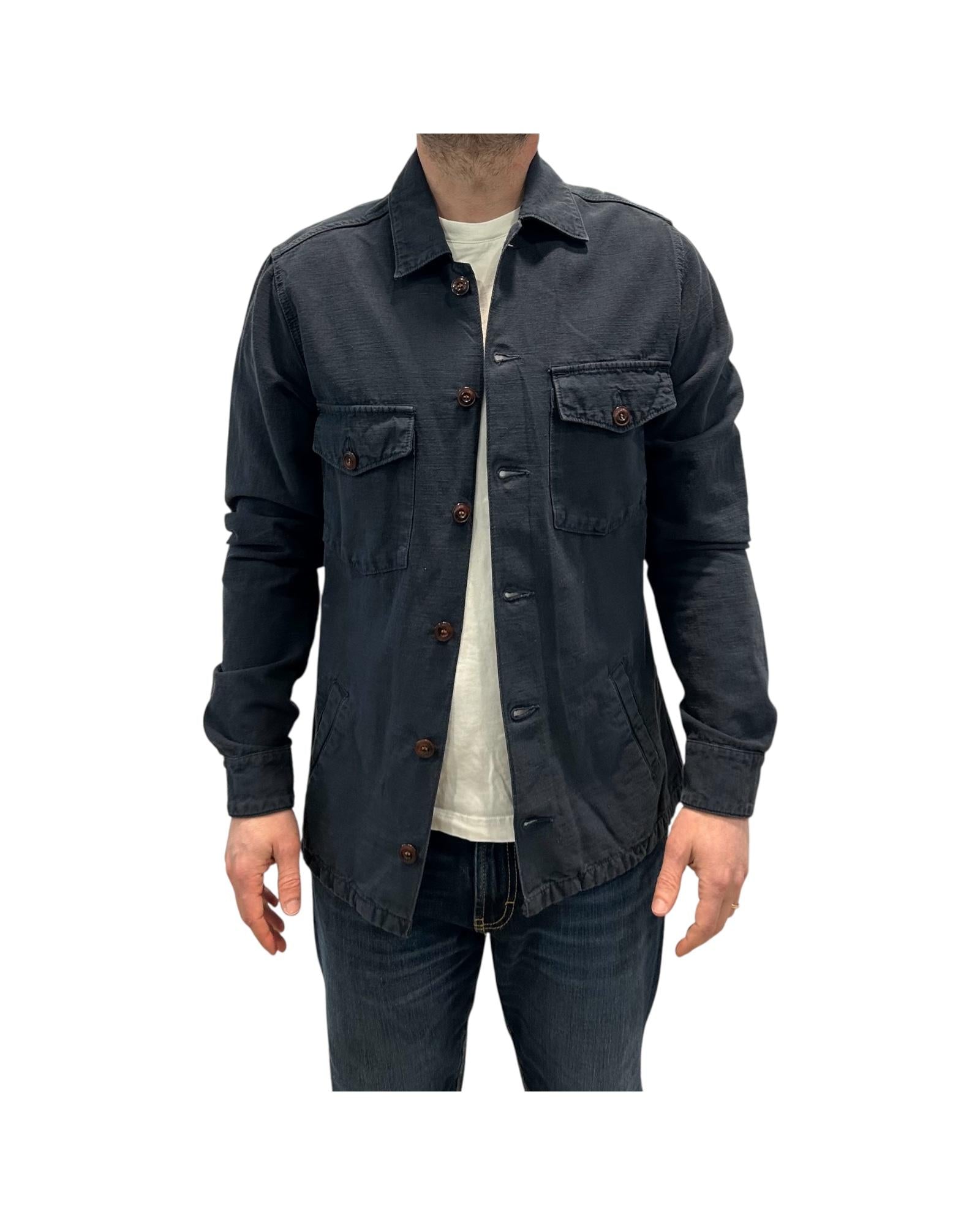 Camicia Over Uomo Navy 6510 NAVY BL'KER 