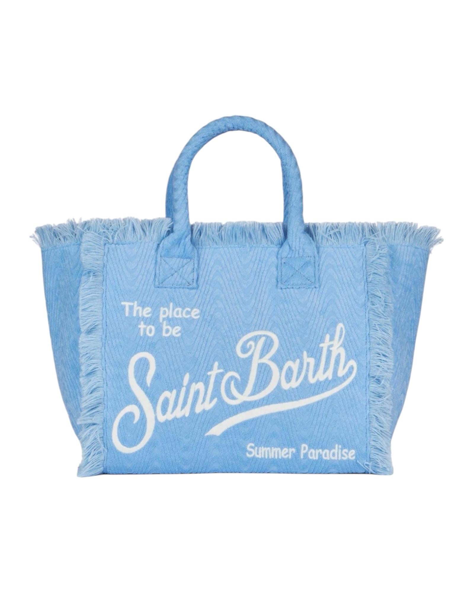 Borsa Vanity Sponge in spugna azzurra in rilievo VANI007 06502H MC2 SAINT BARTH 