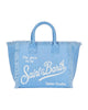 Borsa Vanity Sponge in spugna azzurra in rilievo