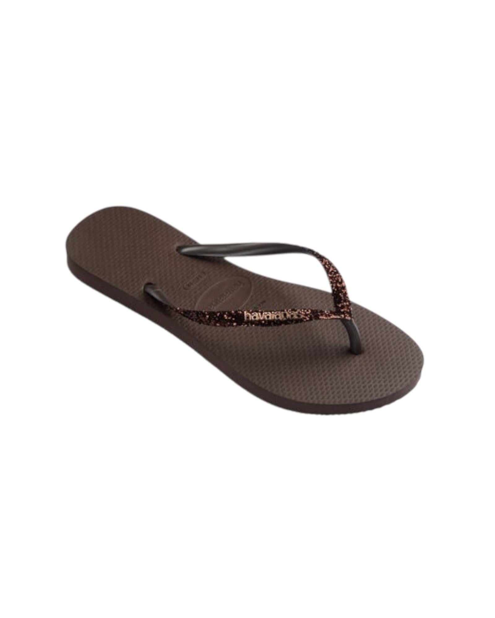 Havaianas Glitter Dark Brown 64022000 GLITTER DARK BROWN HAVAIANAS 
