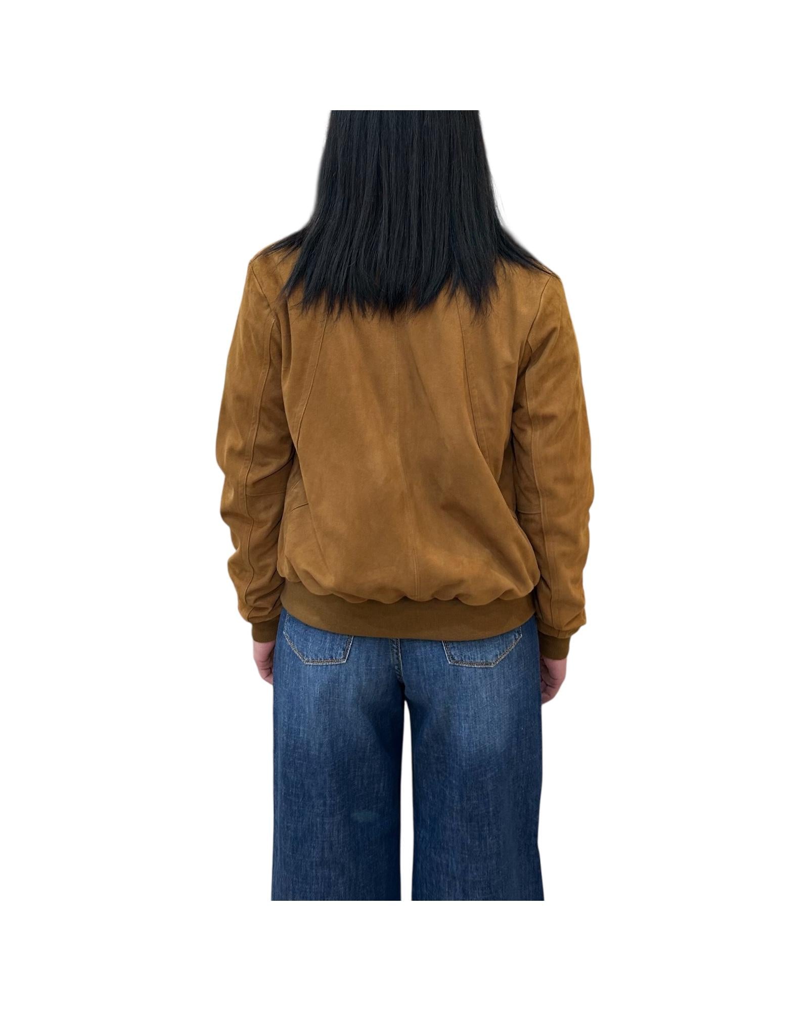 Giacca Denice in camoscio Cuoio DENICE CUOIO BLUSOTTO 