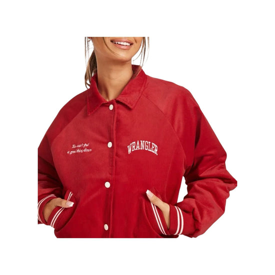 Bomber in velluto a coste Rosso W4R5VCXWO FORMULA RED WRANGLER 