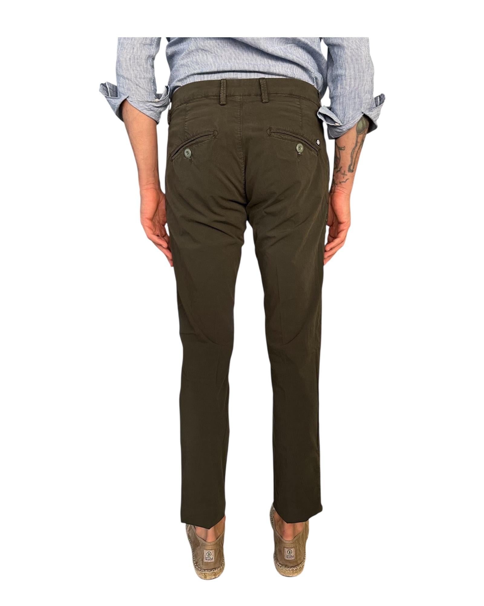 Pantalone Soho Popeline Army 002 SOHO POPELINE ARMY MODFITTERS 