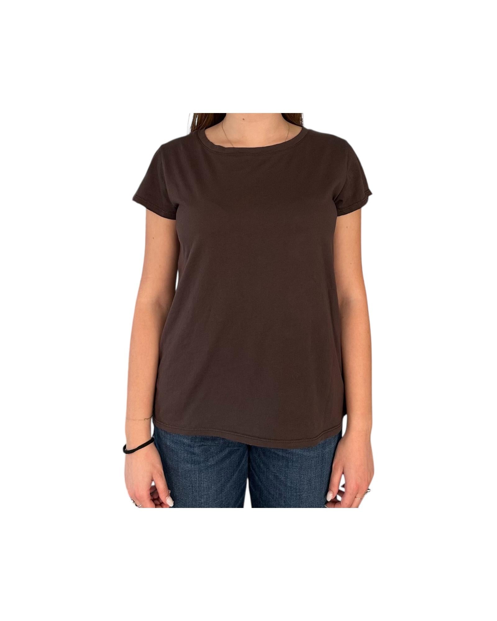 T-Shirt donna in cotone moro TS0004033 MORO RE.VI.VAL 
