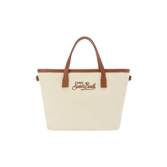Borsa City Mini in nylon Panna CB0005 01818L MC2 SAINT BARTH 