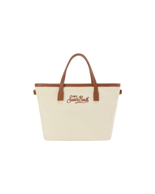 Borsa City Mini in nylon Panna CB0005 01818L MC2 SAINT BARTH 