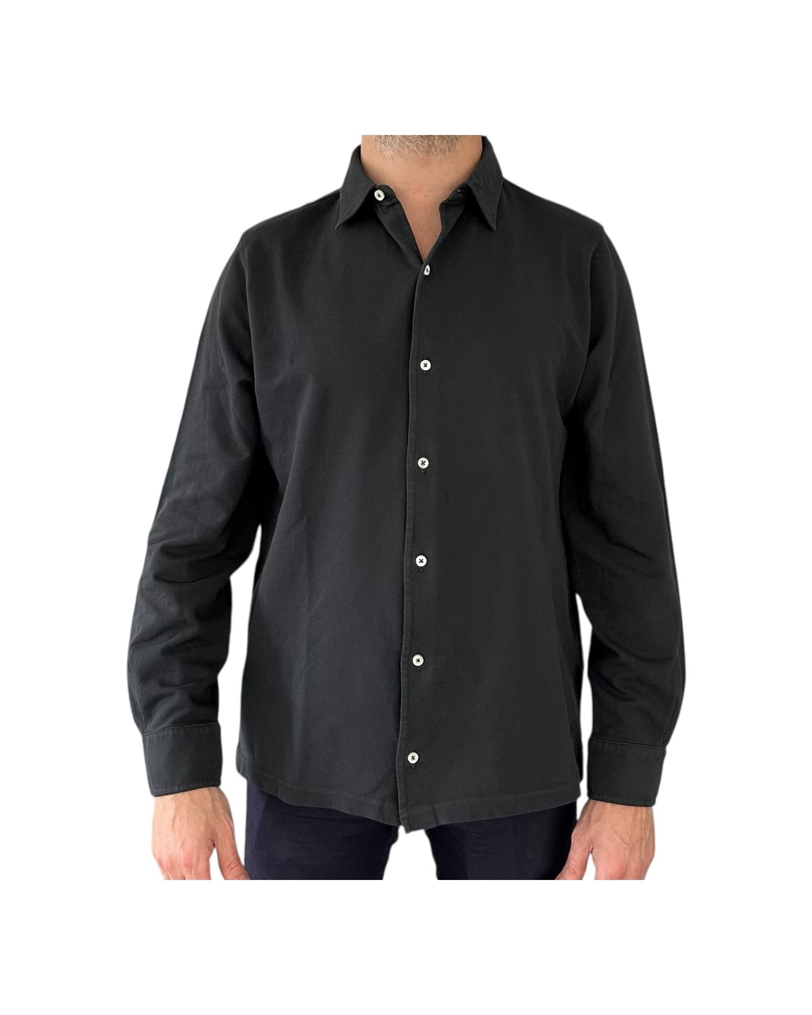Camicia Uomo Portland Piquet, black 6502 BLACK BL'KER