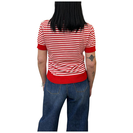 Maglia a righe con colletto M32 917 234 FLOOR 
