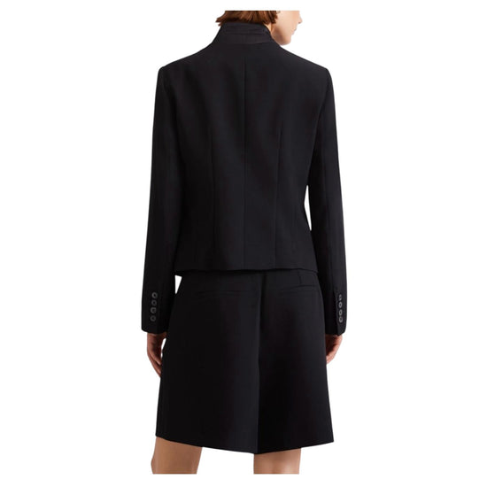 Blazer corto in envers satin Nero MIRANDA 002 MARELLA 