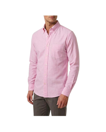 Camicia Uomo in cotone Rosa B4748 4 BASTONCINO 
