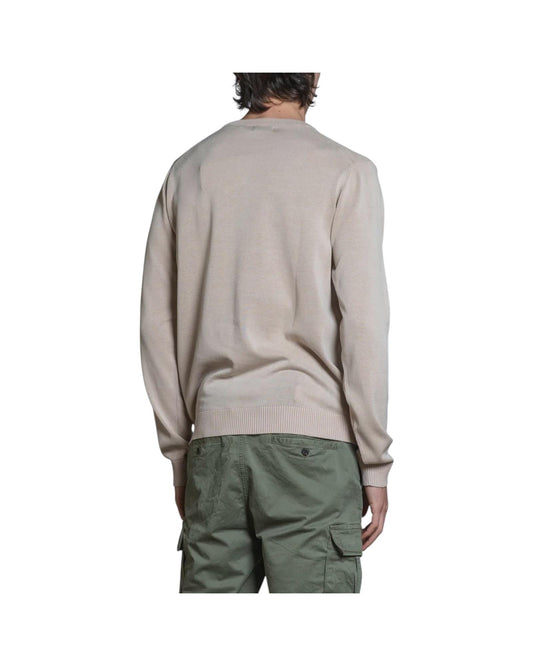 Maglione Acid wash Ecru LORIS CTNC56 IMPURE 