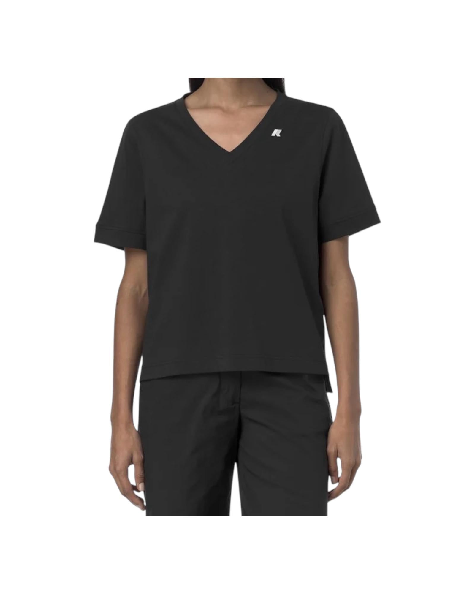 Leda Jersey tinta unita nero K2148FW USY K-way