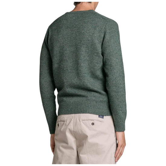 Maglione in moulinè Dark green DUKE WN7C04 IMPURE 