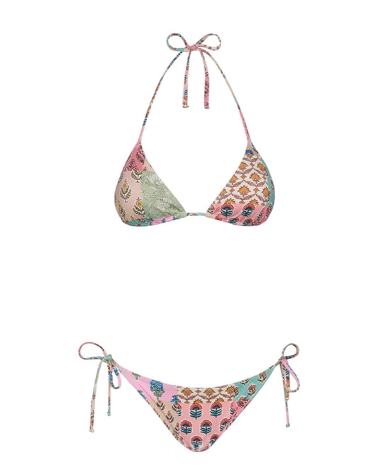 Costume triangolo donna Leah stampa jondal patch LEH0001 01250H MC2 SAINT BARTH 