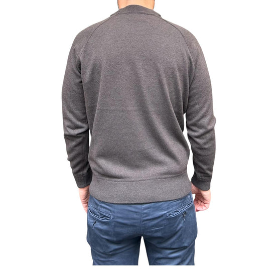 Maglione taglio felpa Dark brown W9009 DARK BROWN BL'KER 