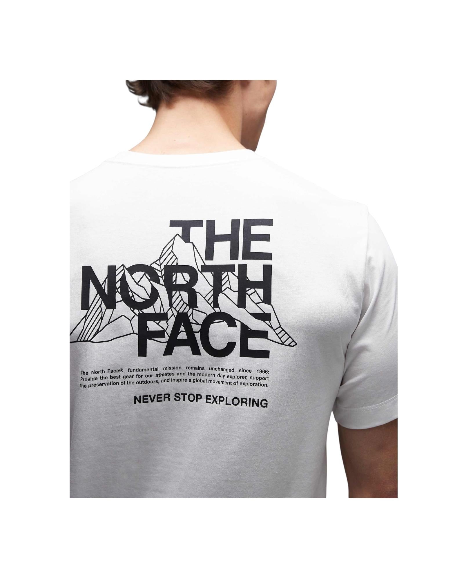 T-shirt Mountain Sketch White M MNT SKTCH RG WHITE THE NORTH FACE 