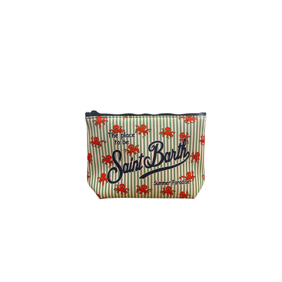 Pochette Aline Octo Stripes Verde ALIN001 00391L MC2 SAINT BARTH 