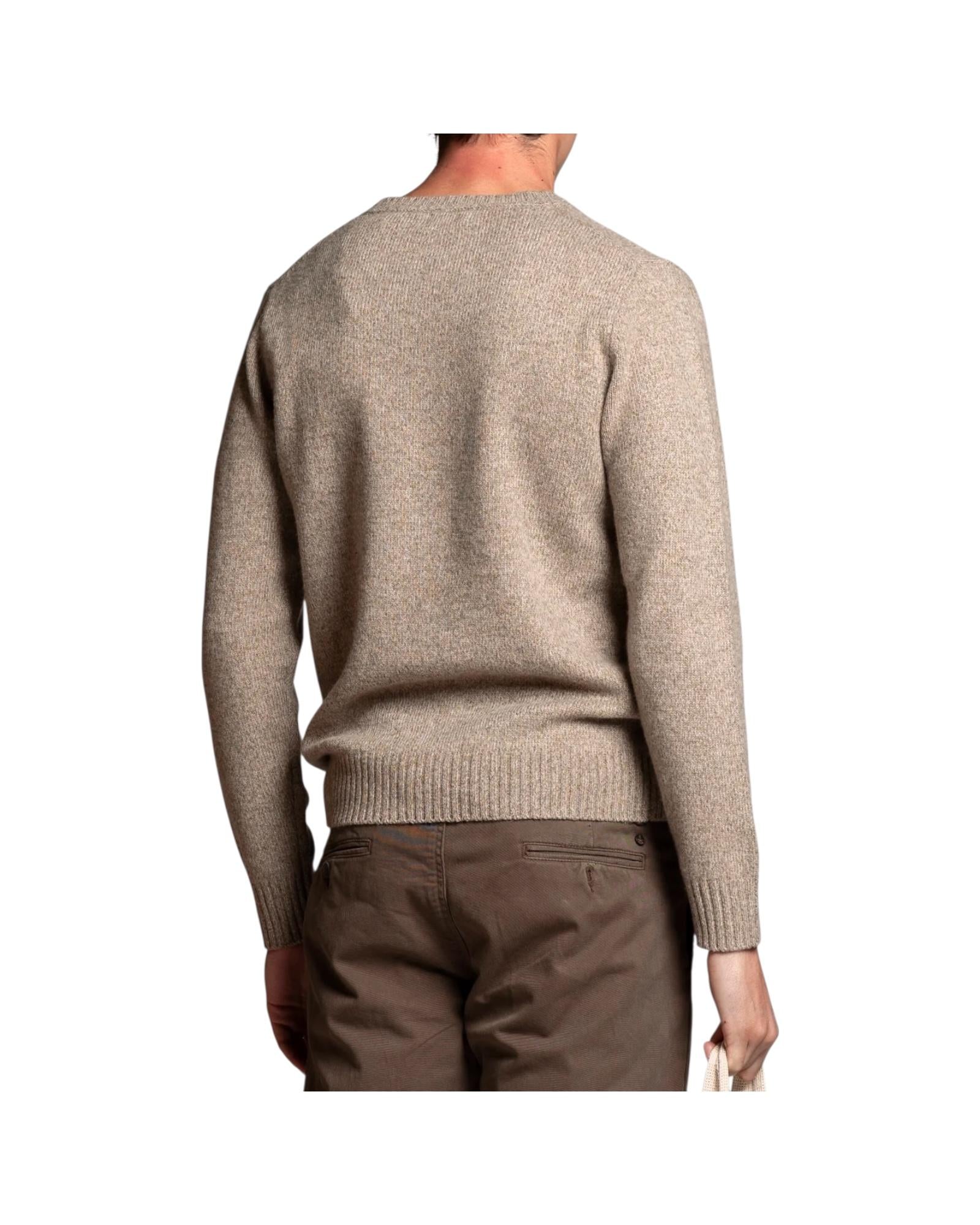 Maglione in moulinè Beige DUKE WN7C51 IMPURE 