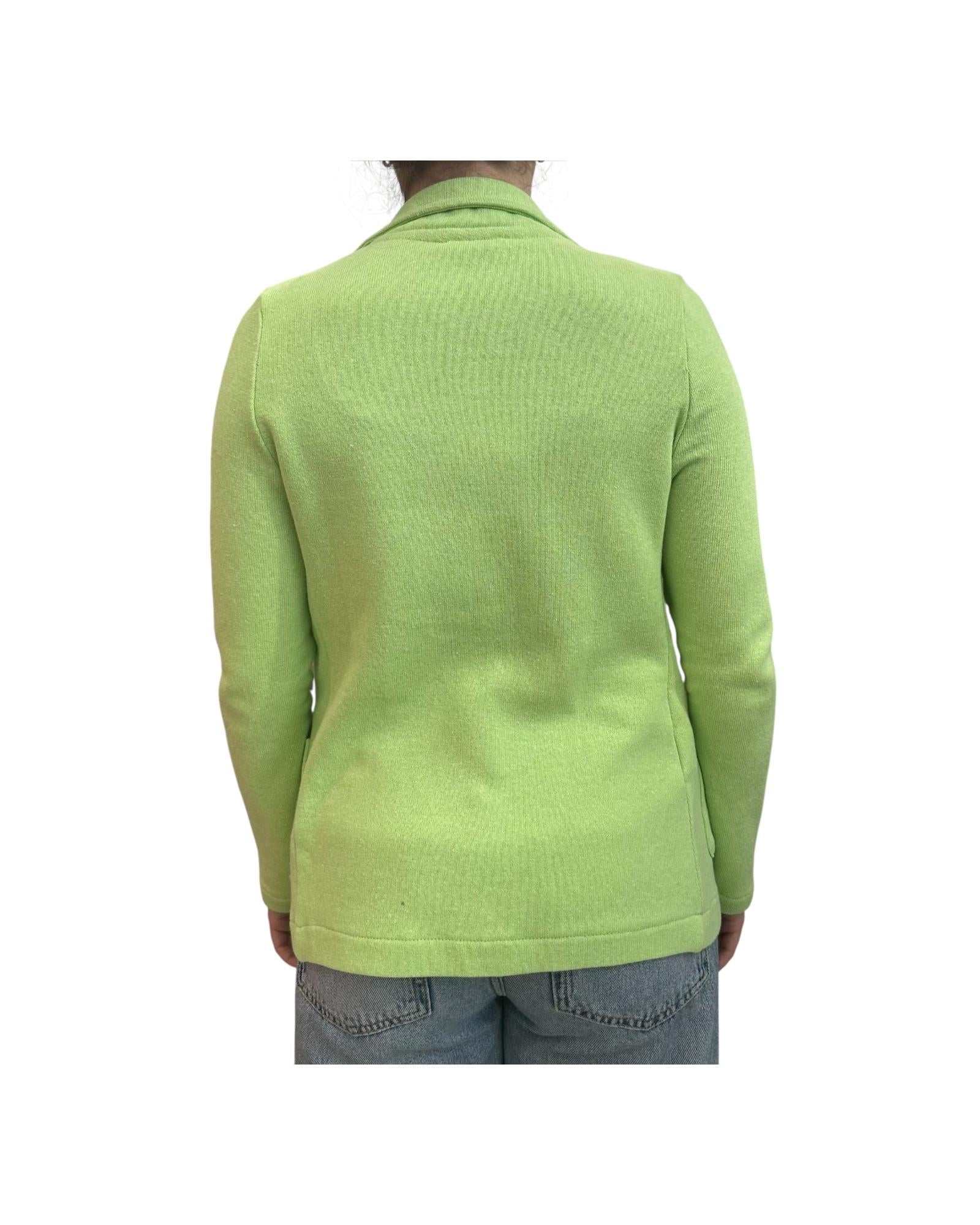 Blazer in cotone Verde GIACCA COTONE VERDE LIME SUSAN DI 