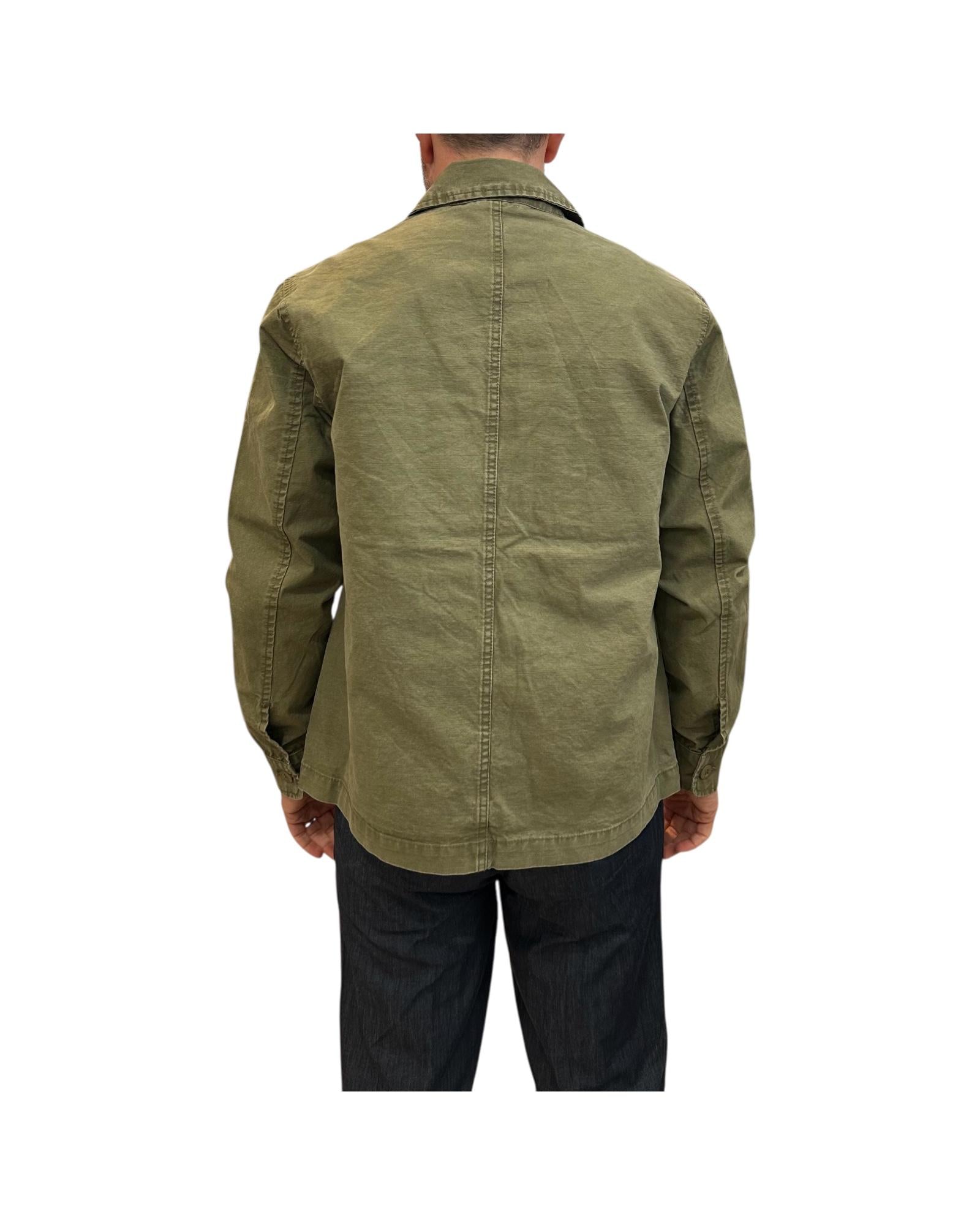 Overshirt in cotone Wash Military green GATOR SLBC03 IMPURE 