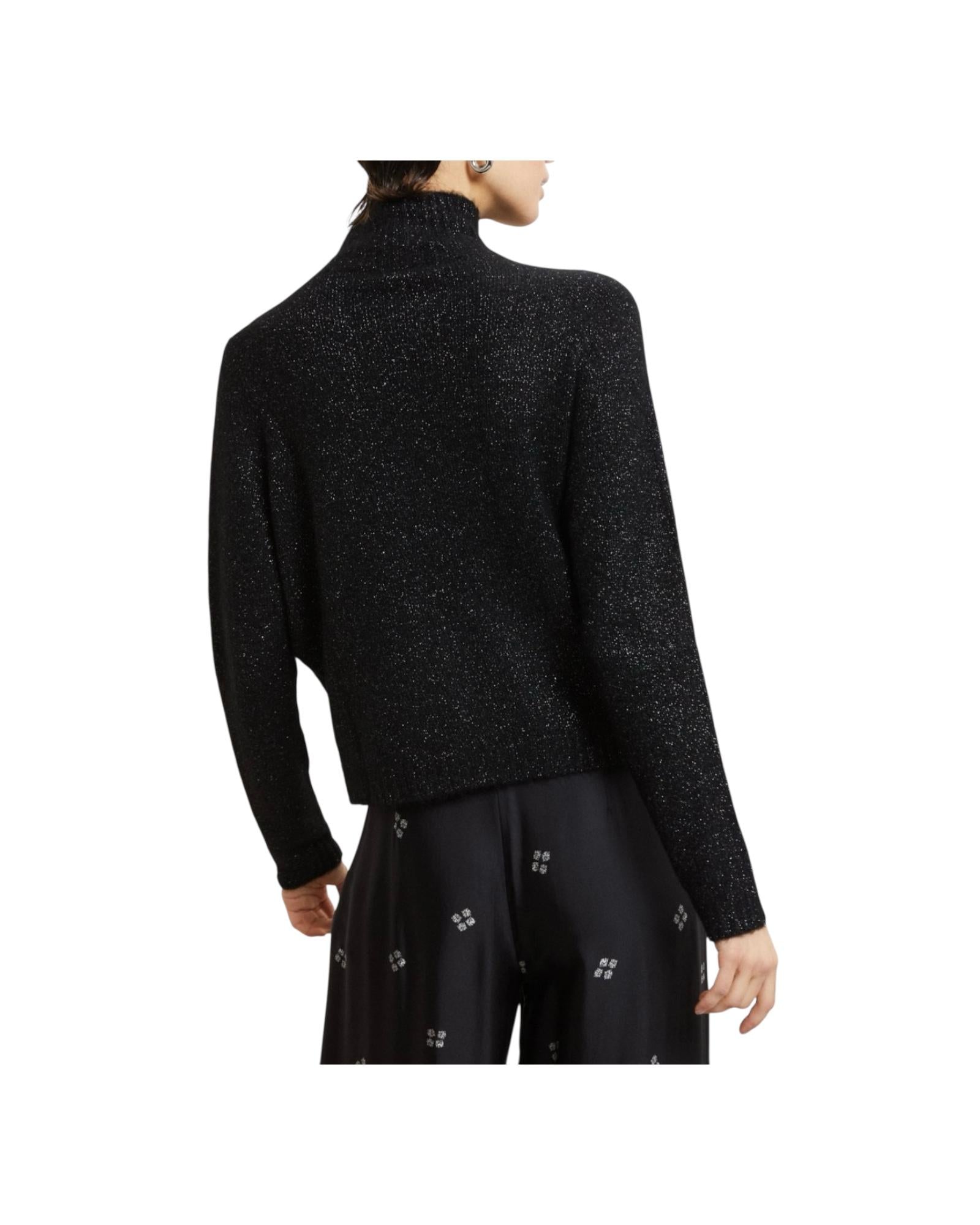 Maglione in misto lana con finitura lurex Nero MAG DK9271 NERO OTTOD'AME